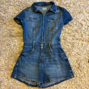 Bershka Denim Romper